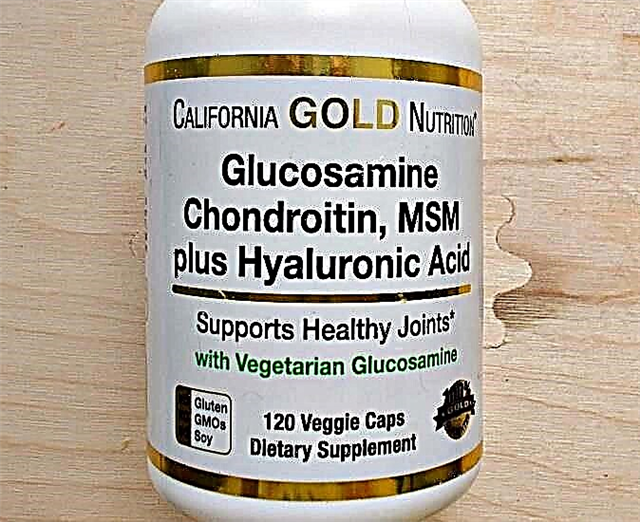 ICalifornia Gold Nutrition Glucosamine, Chondroitin, MSM + Hyaluronic Acid - Ukubuyekezwa kweChondroprotector