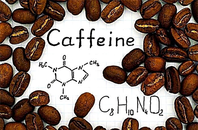 I-caffeine - izakhiwo, inani lansuku zonke, imithombo