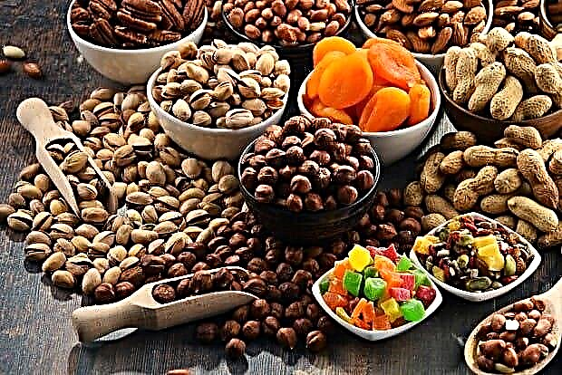 Glykemický index orechov, semien, sušeného ovocia vo forme tabuľky