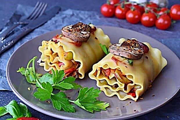 सब्जियों के साथ शाकाहारी Lasagna