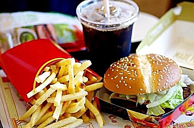 ຕາຕະລາງແຄລໍລີ່ທີ່ McDonalds (McDonalds)