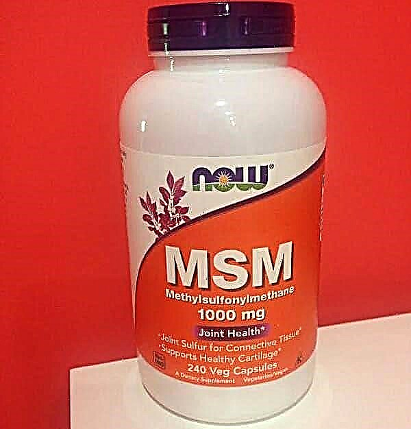 MSM SADA - pregled dodataka prehrani s metilsulfonilmetanom