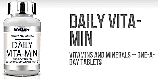 Nutrición diaria Vita-min Scitec: revisión do suplemento vitamínico