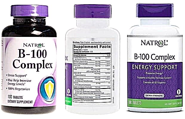 „B-100 Complex Natrol“ - vitaminų papildų apžvalga