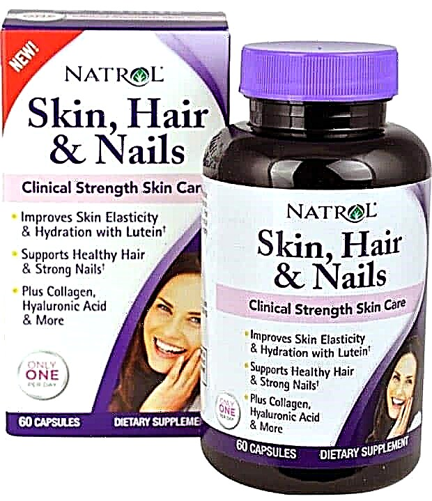 ציפורניים לשיער בעור Natrol - סקירת תוספים