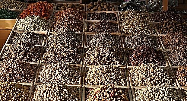 Táboa de calorías de froitos secos e sementes