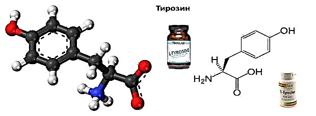 Tirosino - la rolo en la korpo kaj la utilaj ecoj de la aminoacido