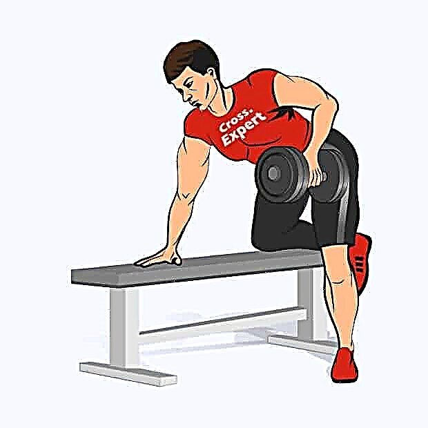 One-handed dumbbell row