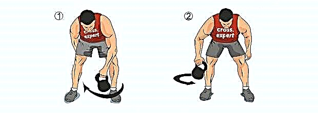 Eight with kettlebell