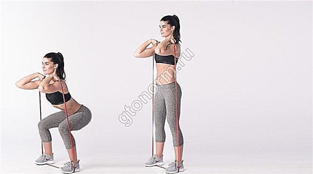 Elastiske squats: hvordan man squat med et elastikbånd